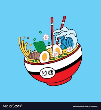 ramen noodles on bowl