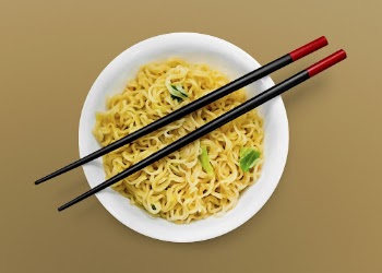 Ramen with chopsticks, food photography | Free PSD - rawpixel