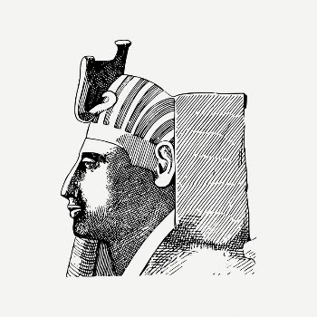 Ramesses III collage element, vintage | Free PSD Illustration - rawpixel
