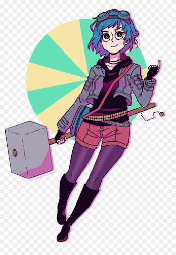 Ramona Flowers//scott Pilgrim Brian Lee O'malley - Cartoon, HD Png ...