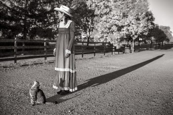 Ranch Girl &amp; Cat Free Photo 