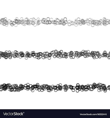 Random circle pattern line divider design set vector image