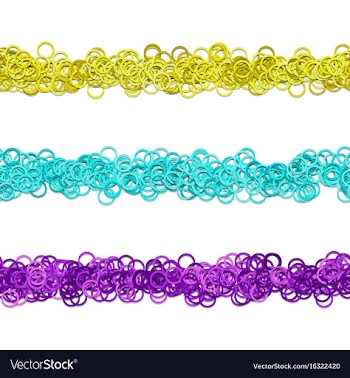 Random circle pattern line divider set from vector image