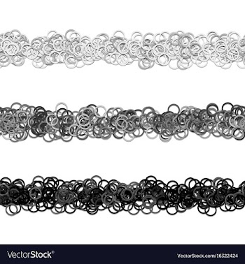 Random circle pattern line text separator design vector image