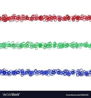 Random circle pattern text divider line design vector image