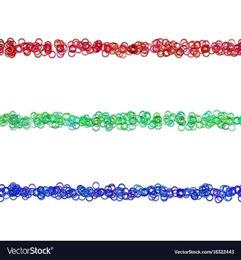 Random circle pattern text divider line design vector image