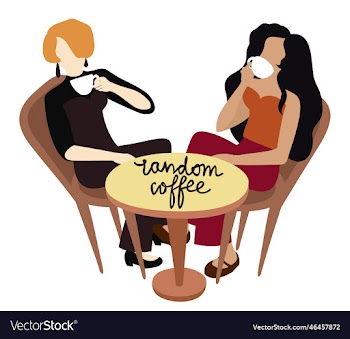 random coffee isolated with two