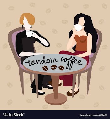 random coffee with two women