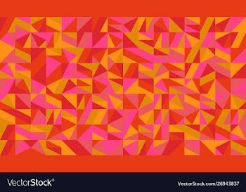 Random colorful chaotic triangular mosaic pattern vector image