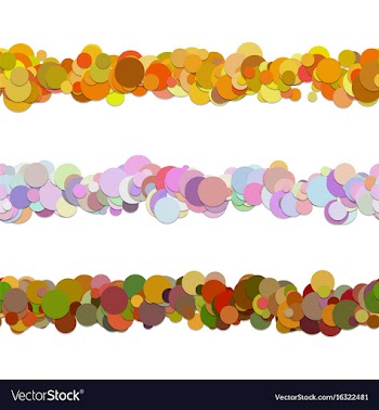 Random dot pattern line separator set from vector image