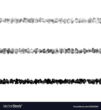 Random dot pattern line separator set from vector image