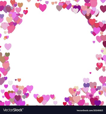 Random heart background design - valentines day vector image