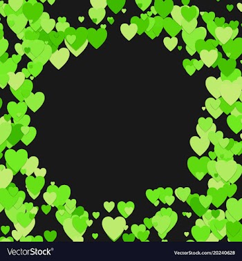 Random heart background design - valentines day vector image