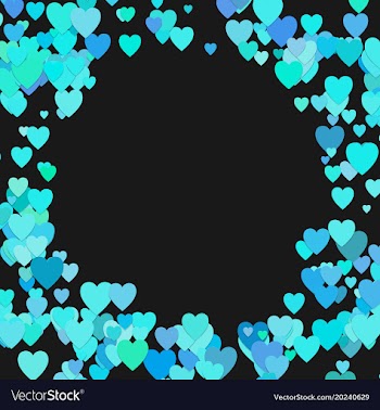 Random heart background design - valentines day vector image