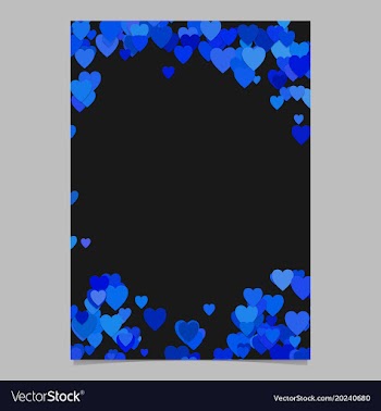 Random heart page background design - love vector image