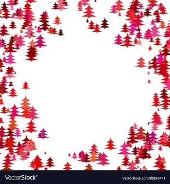 Random pine tree forest pattern background vector image