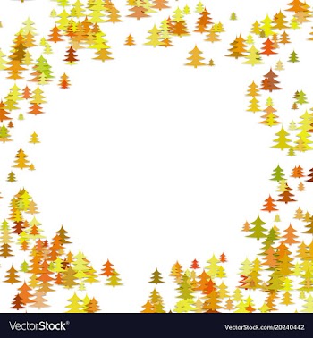 Random pine tree forest pattern background vector image
