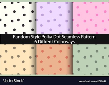 random style polka dot seamless pattern bundle