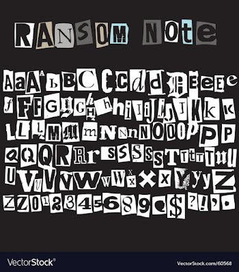 Ransom note vector image