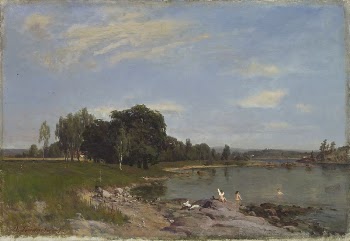 Rantamaisema, kylpeviä lapsia, 1872, Berndt | Free Photo - rawpixel