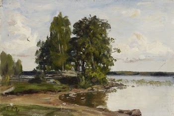 Rantamaisema lemiltä, 1903 | Free Photo - rawpixel