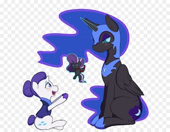 Rarity My Little Pony Princess Luna Horse - My little pony 