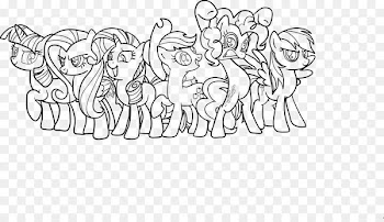 Rarity Pony Pinkie Pie Applejack Twilight Sparkle - colored mane 