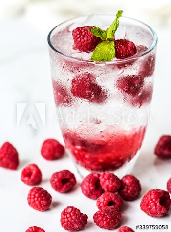 Raspberry mint infused water recipe