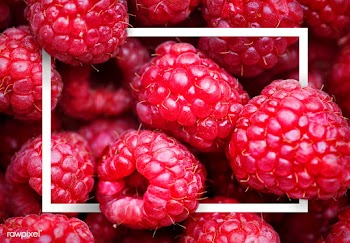 Raspberry patterned card | Free stock psd mockup - 599795