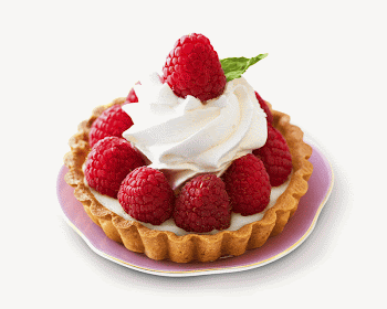 Raspberry tart isolated food image | Free Photo - rawpixel