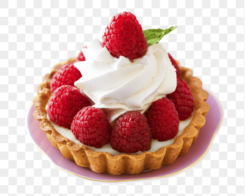 Raspberry tart png sticker, transparent | Free PNG - rawpixel