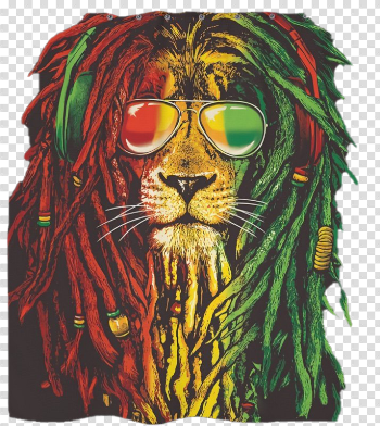 Rasta Lion Transparent Image