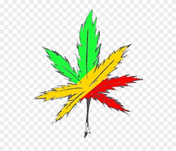 Rasta Pot Leaf By Demonchild02 On Deviantart Weed Leaf - Bob Marley Leaf Png