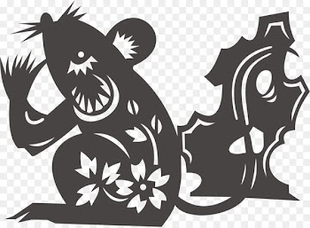 Rat Chinese zodiac Chinese astrology Rabbit - Paper-cut Rat 
