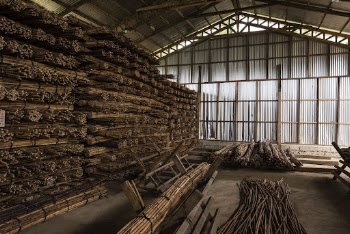 Rattan piles stacked in a barn. | Free Photo - rawpixel