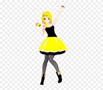 Rave Girl Rin Dl By Eatsyoucreepy - Mmd Tda Rave Girl