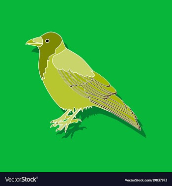 Raven paper sticker on stylish background vector image
