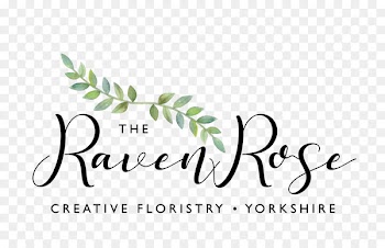 Raven & Rose Wedding Logo Art Flower - avid stamp 