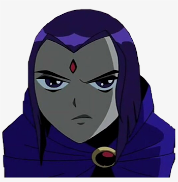 Raven Sticker - Raven Teen Titans Transparent PNG - 1024x997 ...