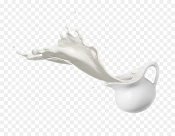 Raw milk Splash Stock photography - A glass of milk poured out 