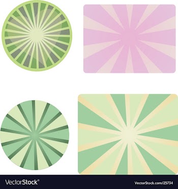 Ray collection vector image