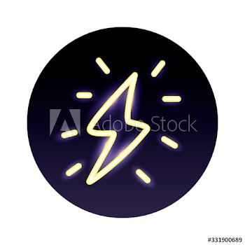 ray power neon light style icon