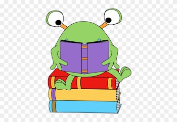 Reading A Book Clip Art - Monster Reading Clipart