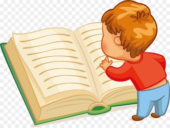 Reading Child Book Clip art - Children reading 
