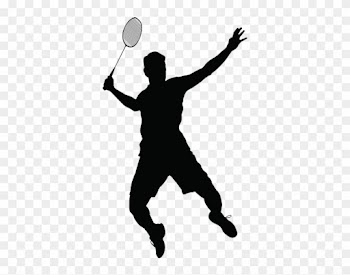 Reading Clipart - Badminton Silhouette