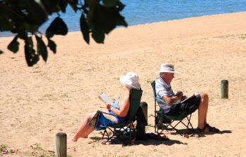 Reading in the Sun.JPG