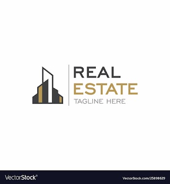 Real estate apartment logo design vector image
