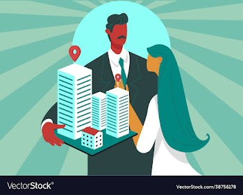 real estate businessman concept