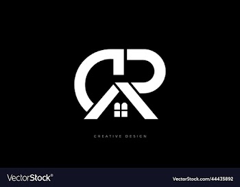real estate cr letter design logo