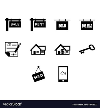 real estate icon set